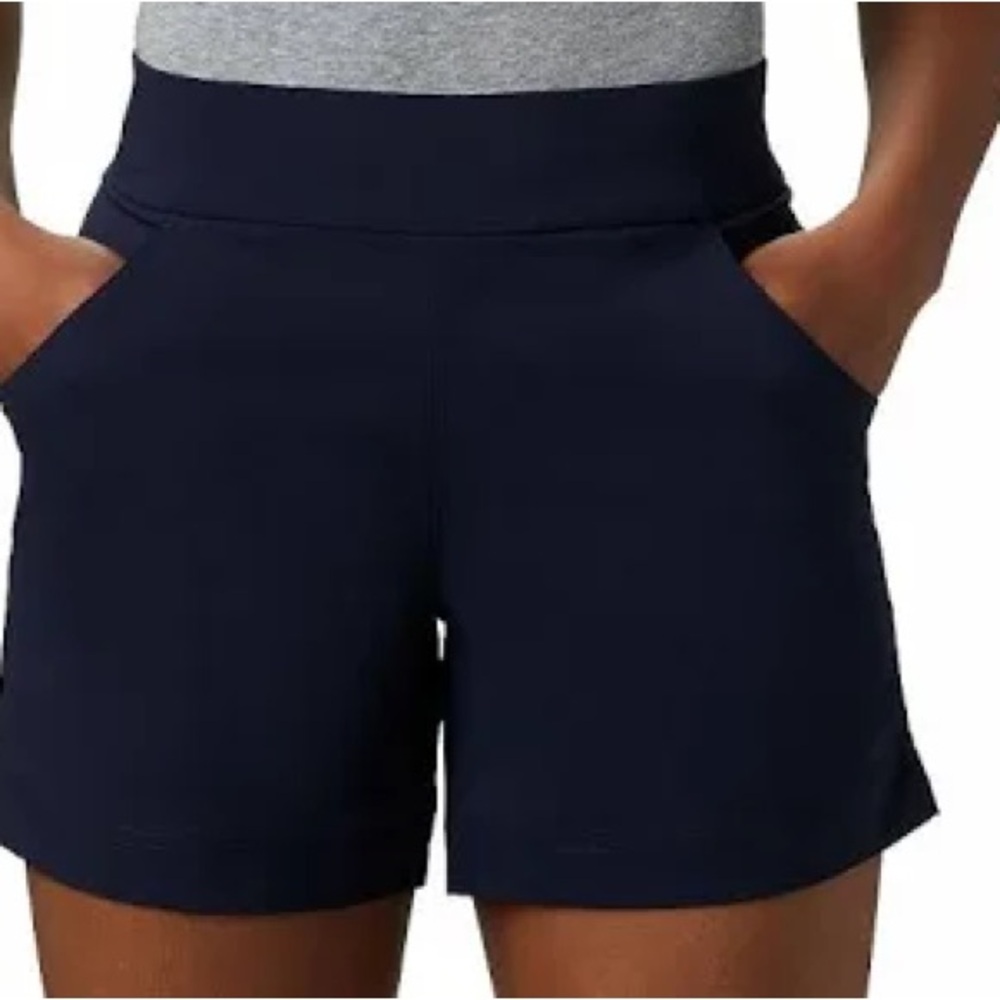 Colombia Anytime Casual Womens Black Shorts. Size Large